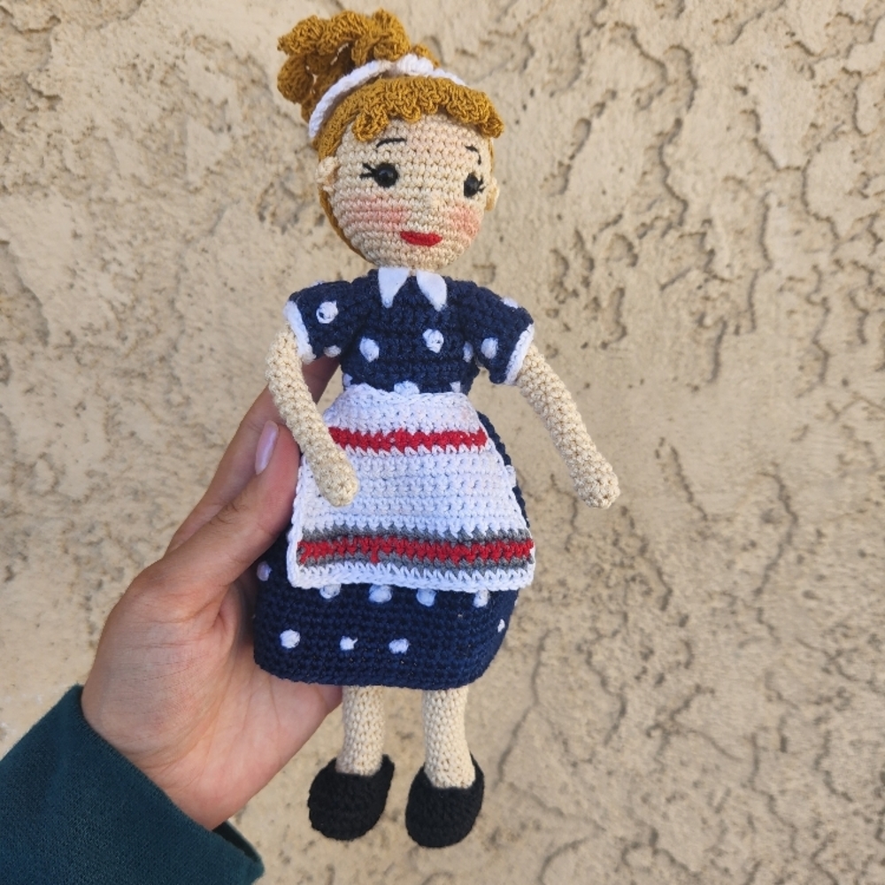 Handmade Crochet Doll I LOVE LUCY